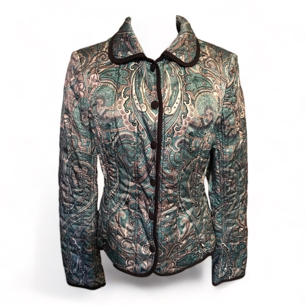 Escada Paisley Quilted Jacket - Picture 2 of 8